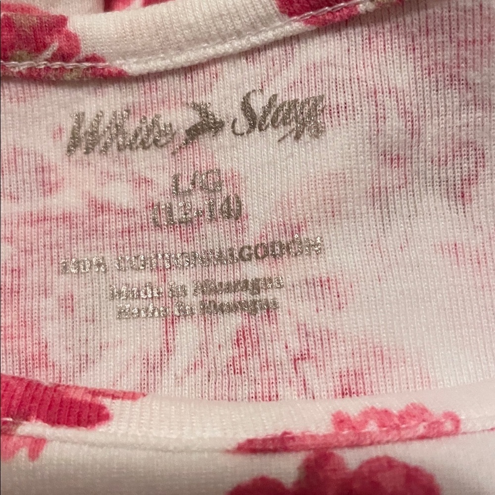 White Stag Pink and Cream Floral Top - Picture 3 of 3